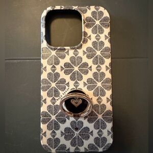 Kate Spade Clover Pattern Phone Case with Ring Holder